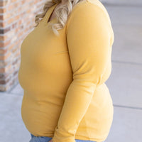 IN STOCK Leah Long Sleeve Top - Mustard | Women's Casual Top FINAL SALE