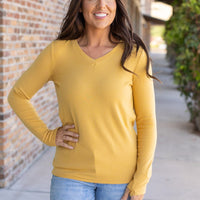 IN STOCK Leah Long Sleeve Top - Mustard | Women's Casual Top FINAL SALE