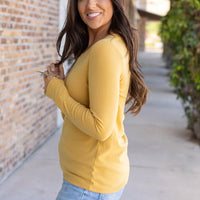 IN STOCK Leah Long Sleeve Top - Mustard | Women's Casual Top FINAL SALE