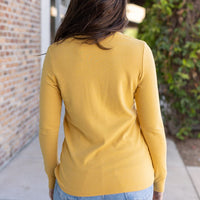 IN STOCK Leah Long Sleeve Top - Mustard | Women's Casual Top FINAL SALE