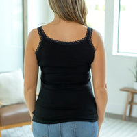 IN STOCK Lexi Lace Tank - Black | Women's Tank Top