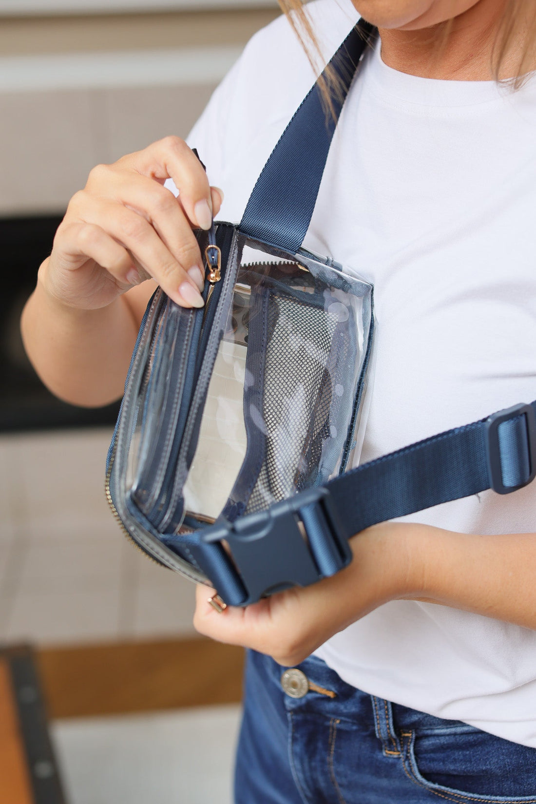 IN STOCK Clear Bag - Navy | Women&