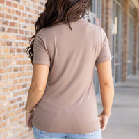 IN STOCK Sophie Pocket Tee - Mocha | Women's Short Sleeve