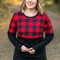 IN STOCK Natalie Pullover - Buffalo Plaid