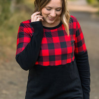 IN STOCK Natalie Pullover - Buffalo Plaid