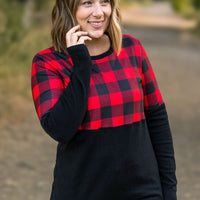 IN STOCK Natalie Pullover - Buffalo Plaid