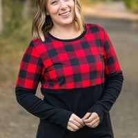 IN STOCK Natalie Pullover - Buffalo Plaid