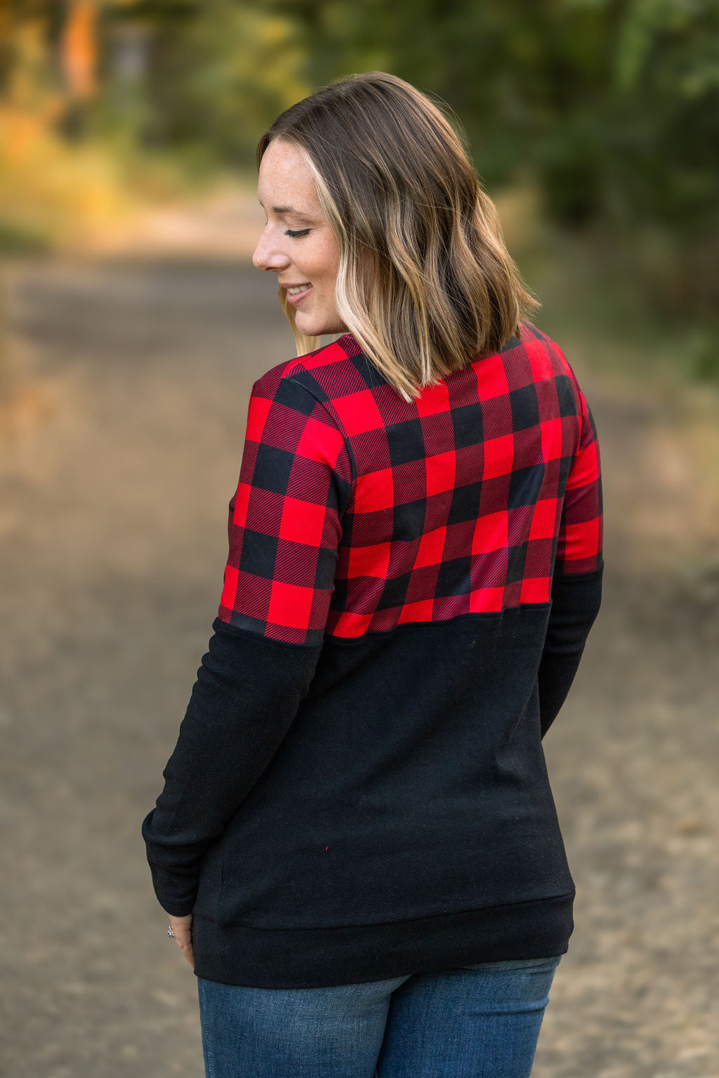 IN STOCK Natalie Pullover - Buffalo Plaid