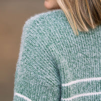 IN STOCK Cozy Striped Sweater - Green