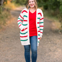 IN STOCK Christmas Stripe Cardigan