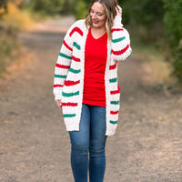 IN STOCK Christmas Stripe Cardigan