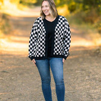 IN STOCK Black Checker Cardigan