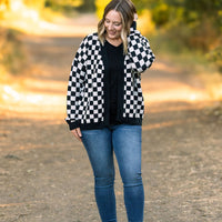 IN STOCK Black Checker Cardigan