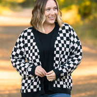 IN STOCK Black Checker Cardigan