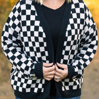 IN STOCK Black Checker Cardigan