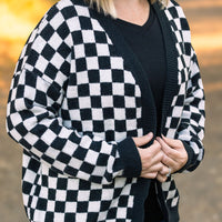 IN STOCK Black Checker Cardigan