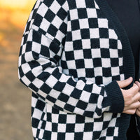 IN STOCK Black Checker Cardigan