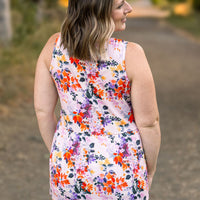 IN STOCK Renee Ruffle Tank - Fall Floral Leaves