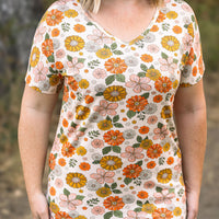 IN STOCK Chloe Cozy Tee - Fall Boho Floral FINAL SALE