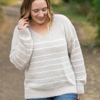 IN STOCK Cozy Striped Sweater - Natural