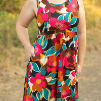 IN STOCK Kelsey Tank Dress - Bold Magenta Floral FINAL SALE