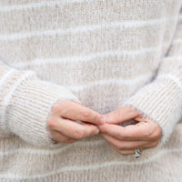 IN STOCK Cozy Striped Sweater - Natural