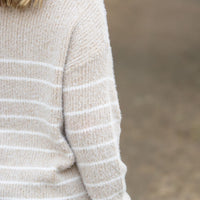 IN STOCK Cozy Striped Sweater - Natural