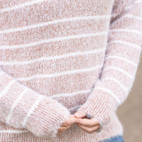 IN STOCK Cozy Striped Sweater - Rust FINAL SALE