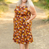 IN STOCK Bailey Dress - Brown Fall Floral FINAL SALE