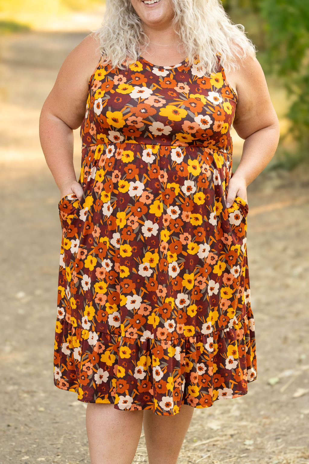 IN STOCK Bailey Dress - Brown Fall Floral FINAL SALE