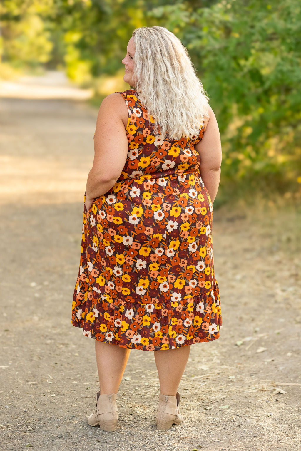 IN STOCK Bailey Dress - Brown Fall Floral FINAL SALE