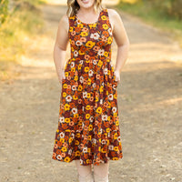 IN STOCK Bailey Dress - Brown Fall Floral FINAL SALE