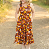 IN STOCK Bailey Dress - Brown Fall Floral FINAL SALE