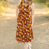 IN STOCK Bailey Dress - Brown Fall Floral FINAL SALE