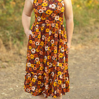 IN STOCK Bailey Dress - Brown Fall Floral FINAL SALE