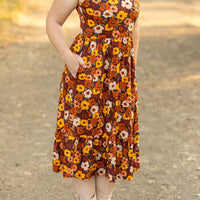 IN STOCK Bailey Dress - Brown Fall Floral FINAL SALE