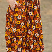 IN STOCK Bailey Dress - Brown Fall Floral FINAL SALE