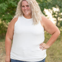 IN STOCK Tara Ribbed Tank - White | Women's Tank Top