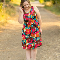 IN STOCK Kelsey Tank Dress - Bold Magenta Floral FINAL SALE