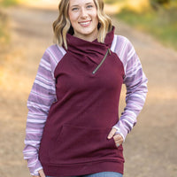 IN STOCK Classic Zoey ZipCowl Sweatshirt - Berry Serape