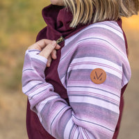 IN STOCK Classic Zoey ZipCowl Sweatshirt - Berry Serape