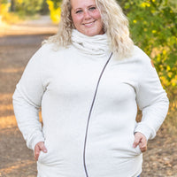 IN STOCK Quinn ZipUp Cowl - Oatmeal