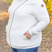 IN STOCK Quinn ZipUp Cowl - Oatmeal