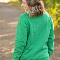 IN STOCK Vintage Wash Pocket Pullover - Green