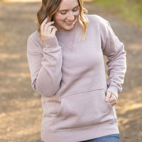 IN STOCK Vintage Wash Pocket Pullover - Blush Pebble