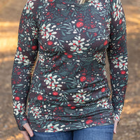 IN STOCK Blair Long Sleeve Top - Evergreen Christmas