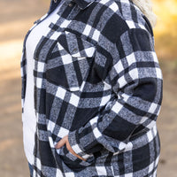 IN STOCK Norah Plaid Shacket - Classic Black and White | Women's Shacket