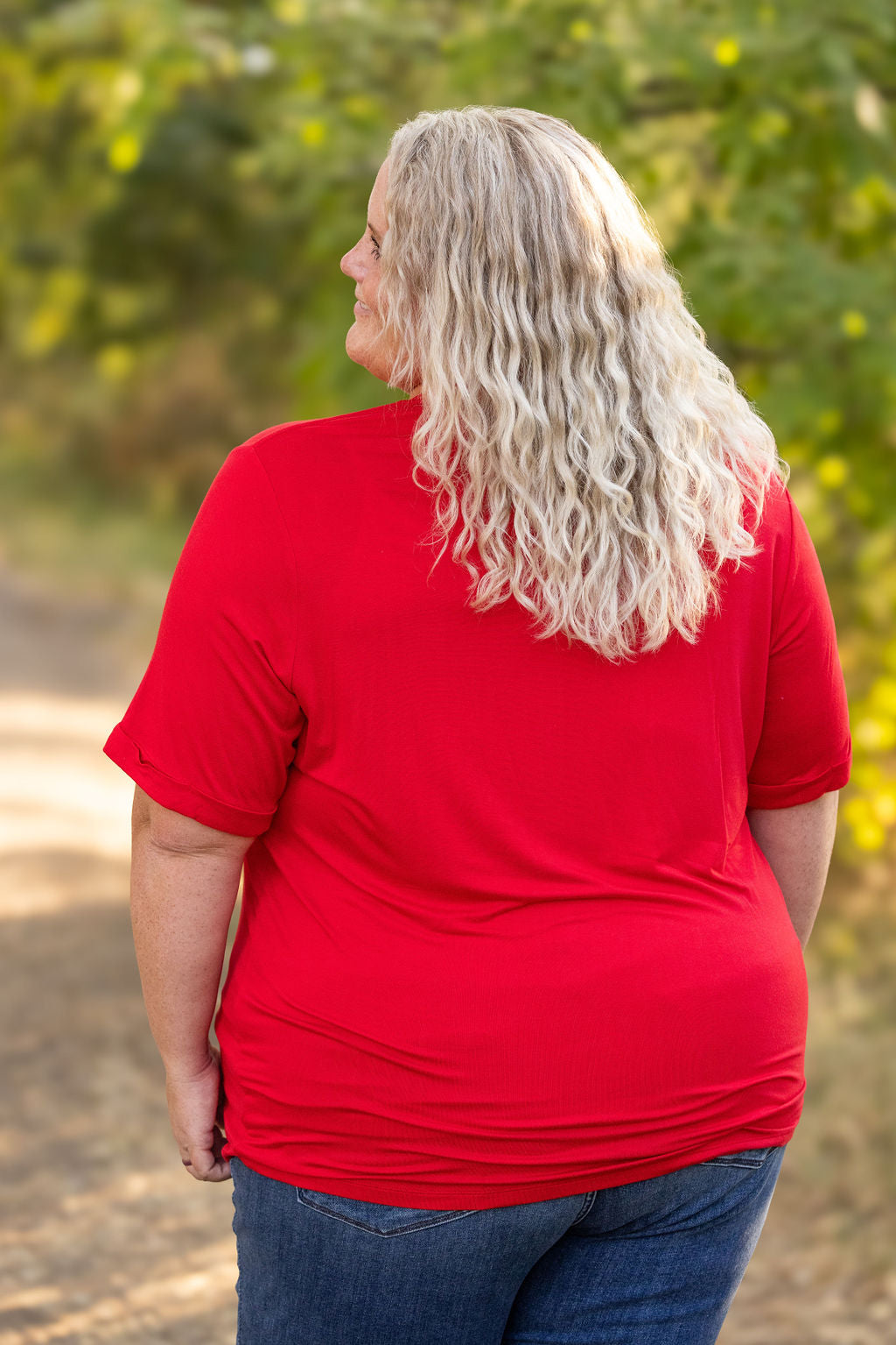 IN STOCK Sophie Pocket Tee - Red | Women&