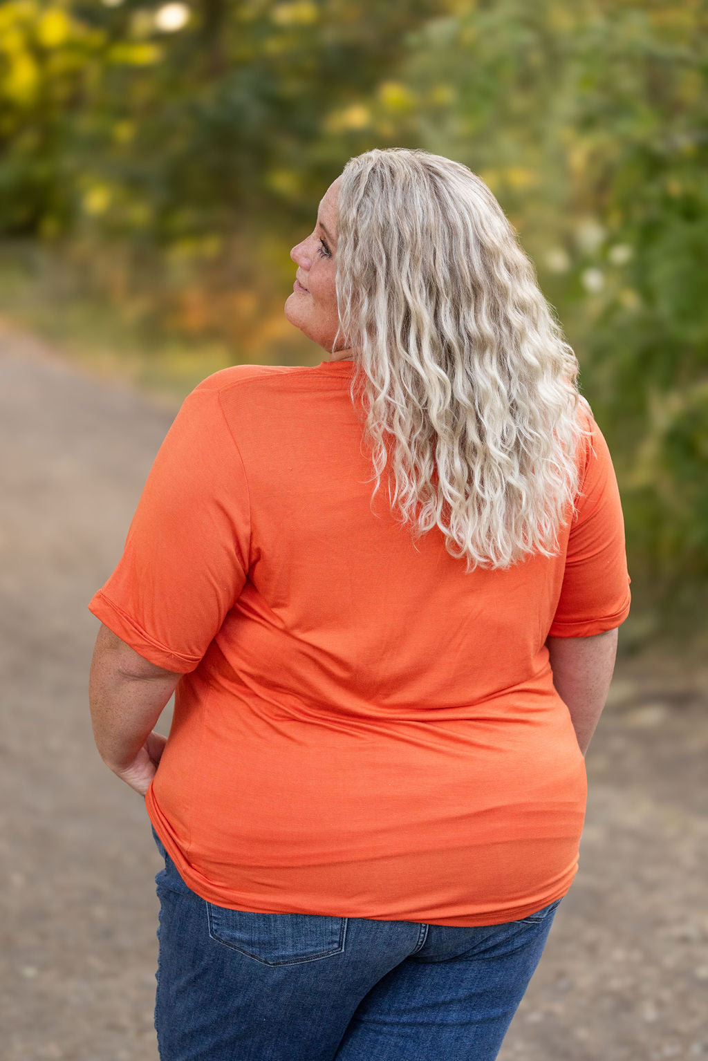 IN STOCK Sophie Pocket Tee - Pumpkin | Women&