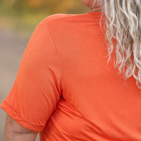 IN STOCK Sophie Pocket Tee - Pumpkin | Women's Short Sleeve FINAL SALE